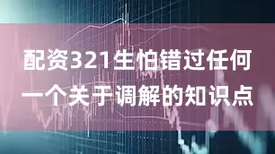 配资321生怕错过任何一个关于调解的知识点