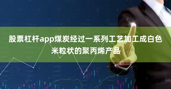 股票杠杆app煤炭经过一系列工艺加工成白色米粒状的聚丙烯产品